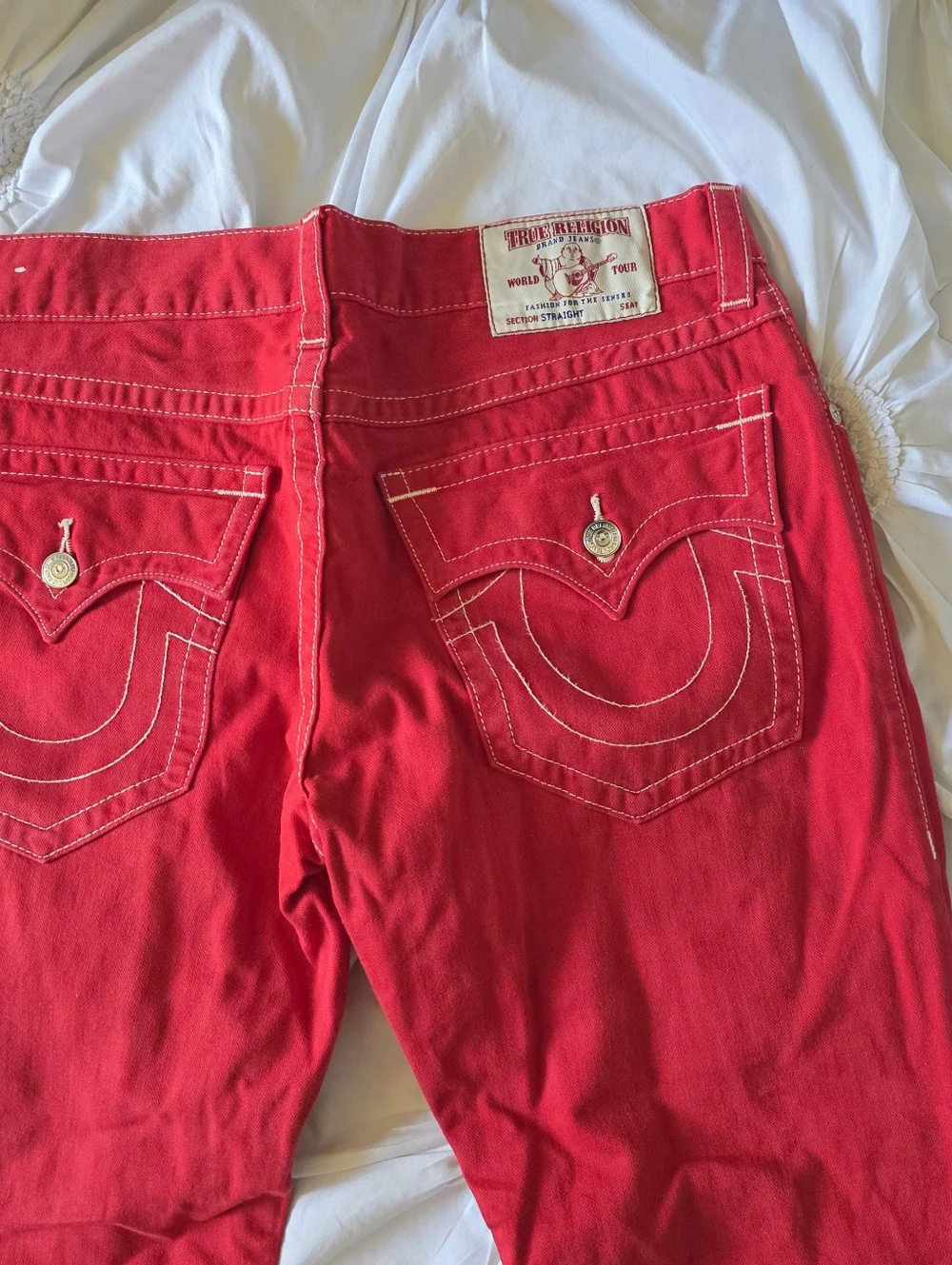 Men TRUE RELIGION red jeans 👖 size 36